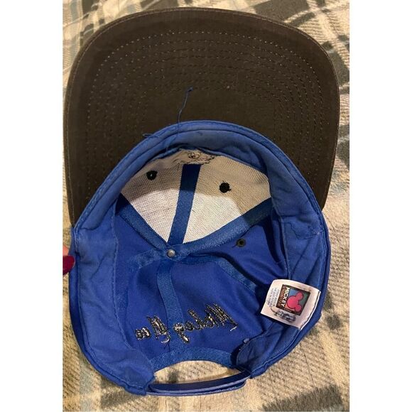 Vintage Disney Blue Mickey Mouse Adult SnapBack Hat - Picture 9 of 11